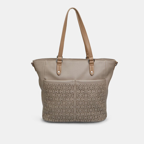 Mochila Con Tachuelas, Beige Mochila Con Tachuelas, Beige